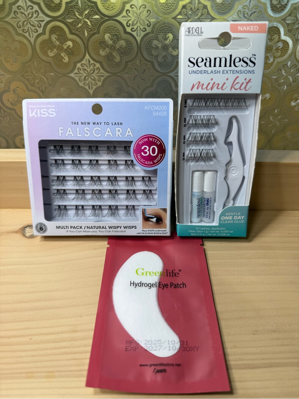 Ardell Seamless Underlash Extensions Mini Kit + KISS Falscara lashes pack+ hydro